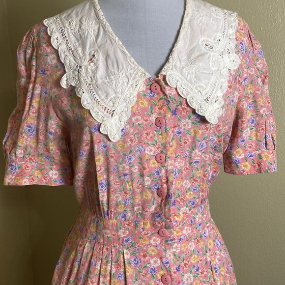 Vintage Halmode Petites Floral Dress - Picture 6 of 10
